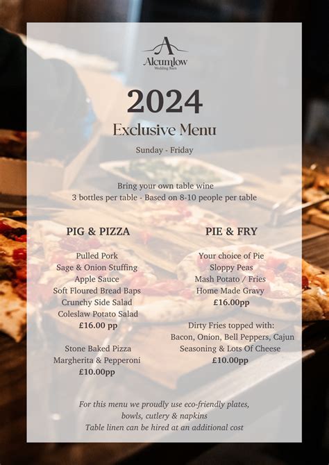 Menu 2024 .